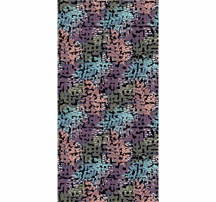 Foliage Patterned Design roller blind flowers - TenStickers