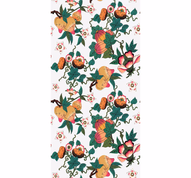 Lush fruit and floral roller blind flowers - TenStickers