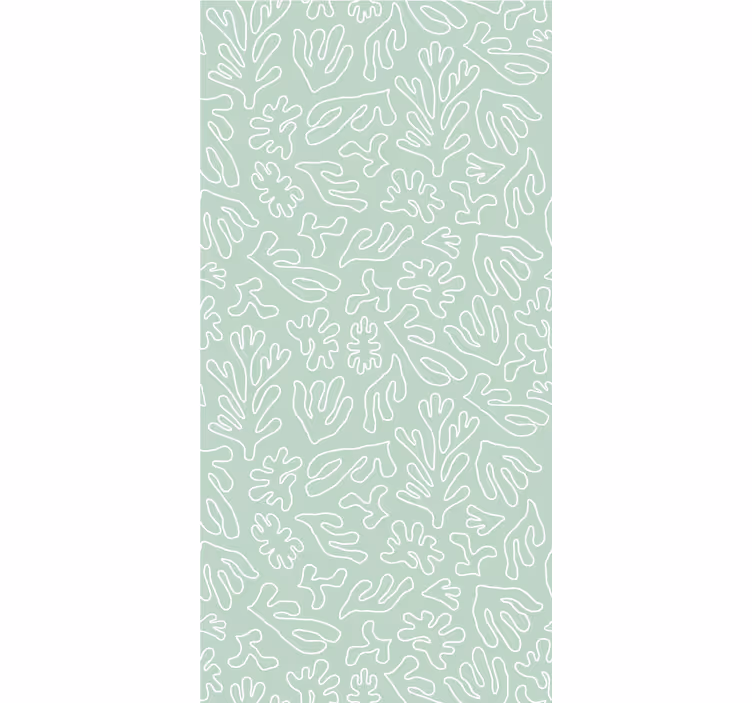 Stylish Plant Patterns roller blind flowers - TenStickers