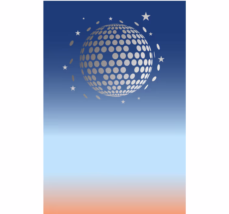 Abstract disco view original roller blind - TenStickers