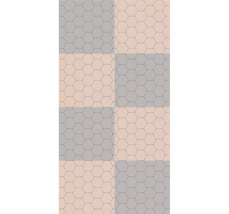 Hexagon Pattern Blocks elegant roller blind - TenStickers