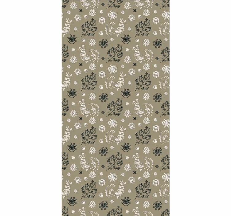 Charming Bird Patterns animal roller blind - TenStickers