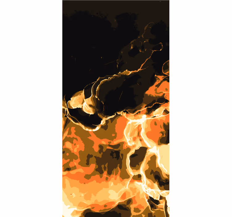 Fiery Swirls textured roller blind - TenStickers