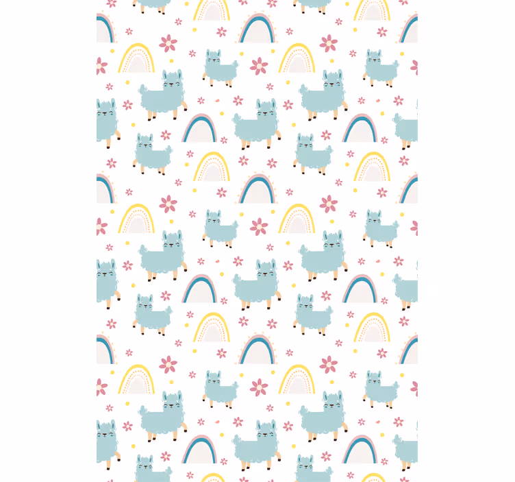 Funny sheep unicorns pattern Childrens blind - TenStickers