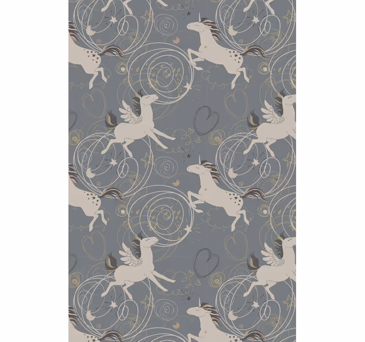 Magical unicorns pattern kids roller blind - TenStickers