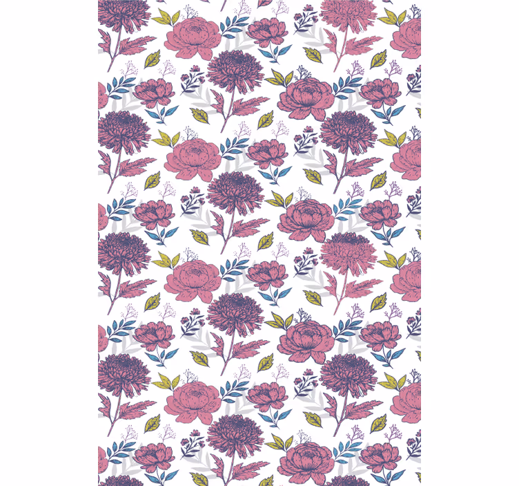 Blossom Floral Theme roller blind flowers - TenStickers