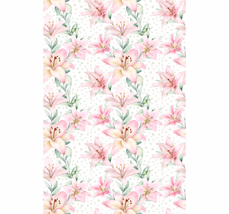Delicate Floral Elegance roller blind flowers - TenStickers