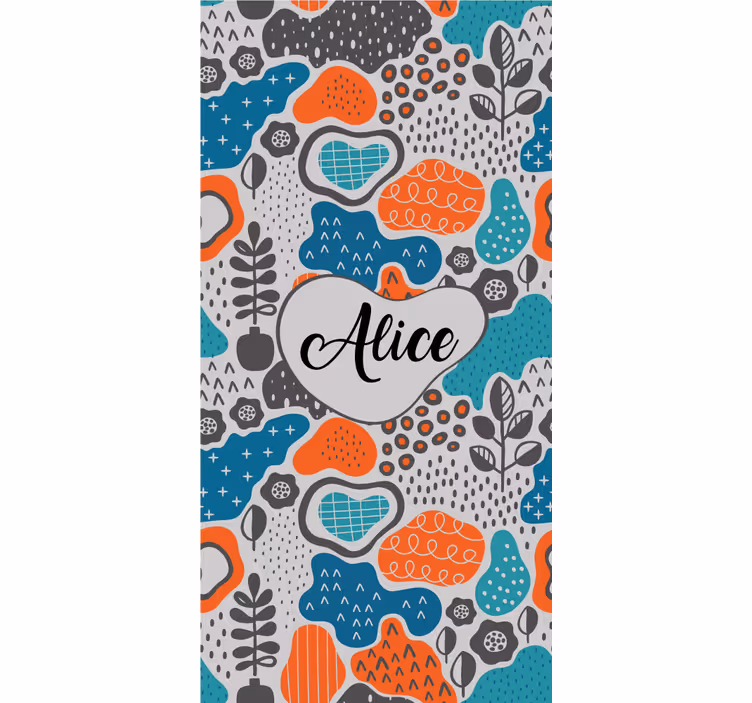 Abstract name design teenage roller blind - TenStickers