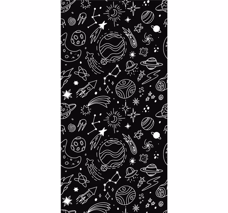 Space Exploration Theme geek roller blind - TenStickers
