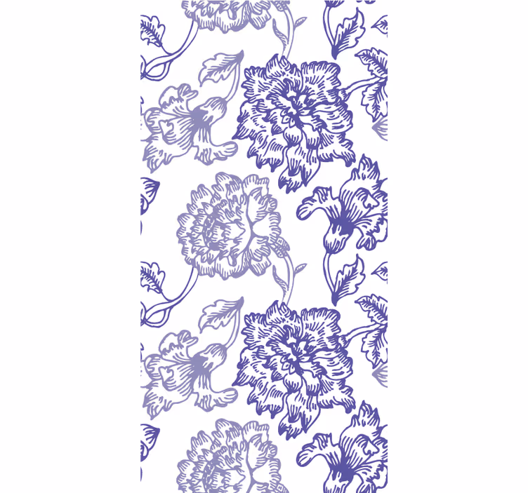 Elegant Floral Theme roller blind flowers - TenStickers