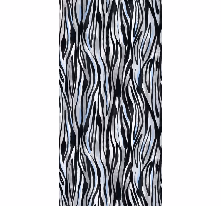 Abstract zebra stripes textured roller blind - TenStickers