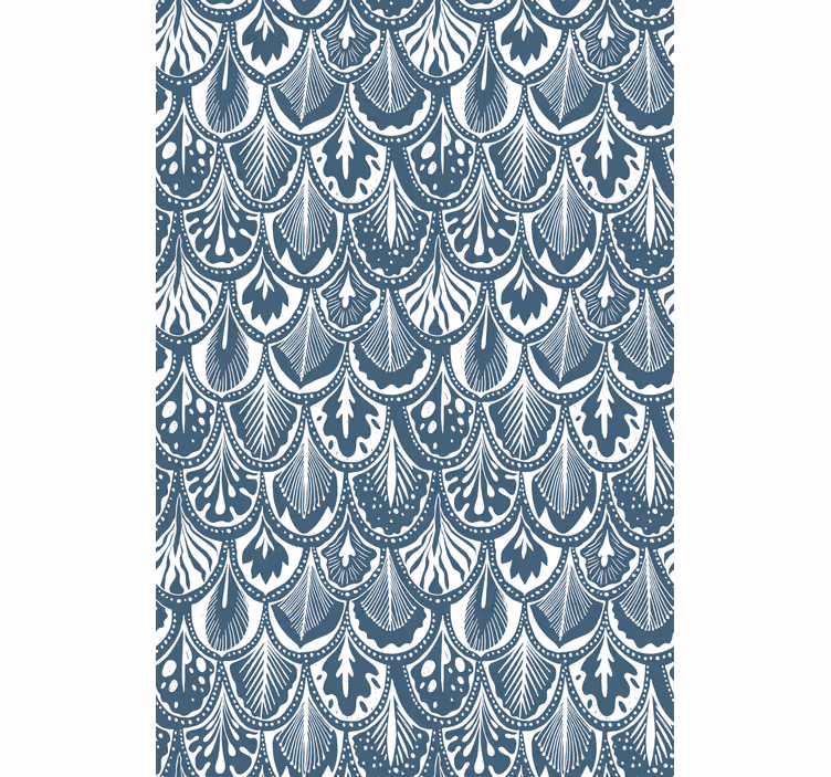 Leafy Pattern Design roller blind flowers - TenStickers