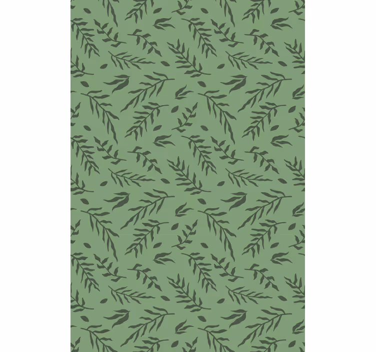 Leaf pattern detail roller blind flowers - TenStickers