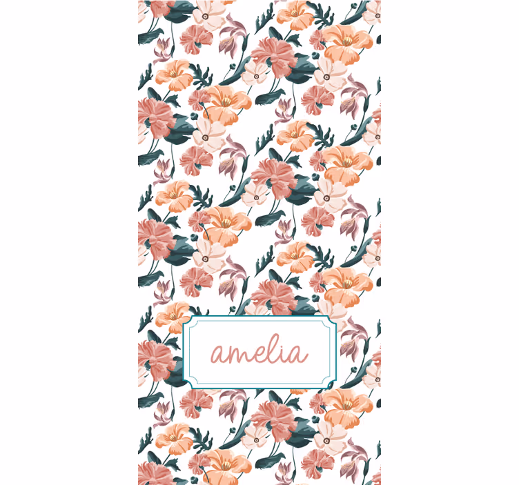 Elegant spring design roller blind flowers - TenStickers