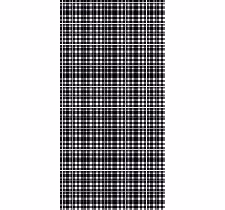 Classic Check Pattern textured roller blind - TenStickers
