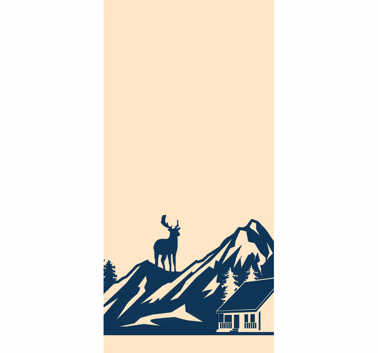 Majestic mountain scene original roller blind - TenStickers