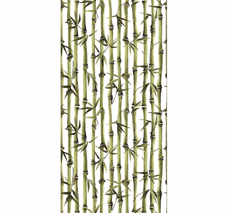 Bamboo Forest Pattern roller blind flowers - TenStickers