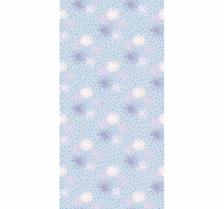 Floral Burst Pattern roller blind flowers - TenStickers