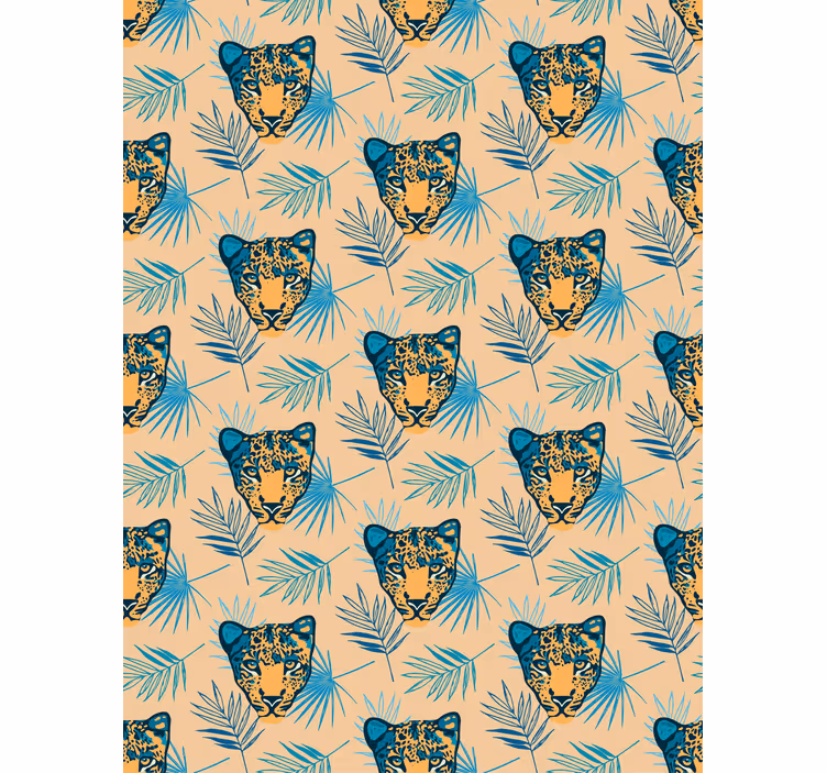 Leopard Head Pattern animal roller blind - TenStickers