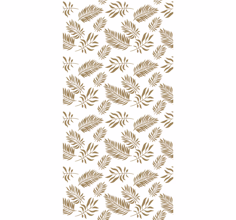 Graceful leaf motif roller blind flowers - TenStickers