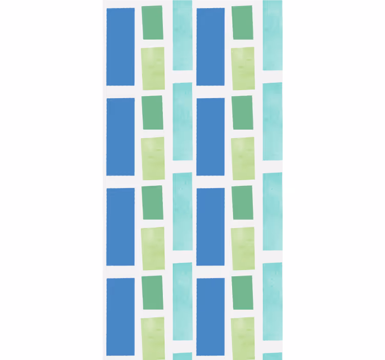 Geometric Block Pattern textured roller blind - TenStickers