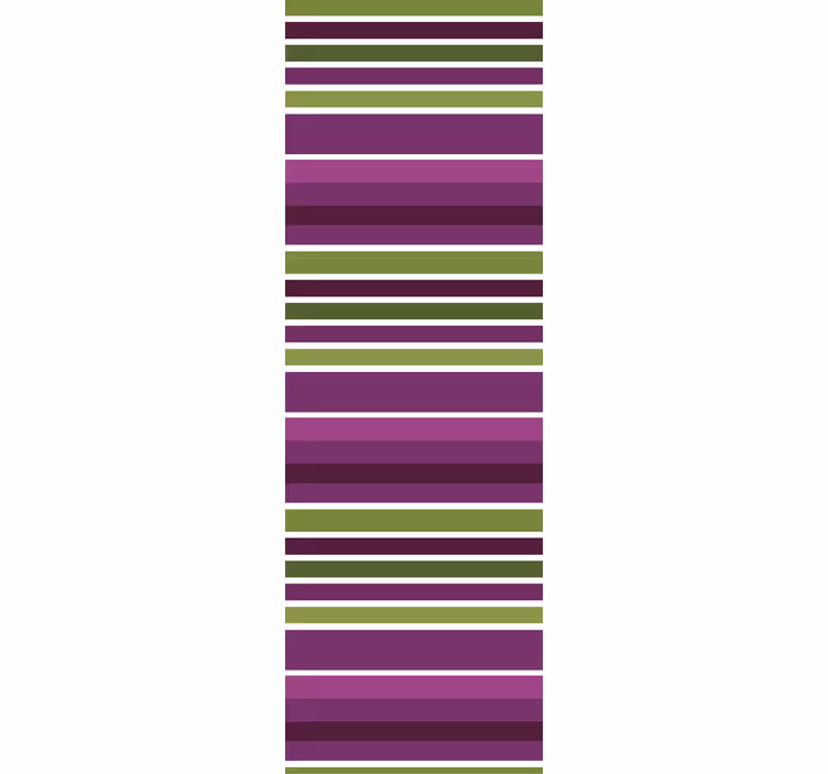 Purple and green motif bathroom roller blind - TenStickers