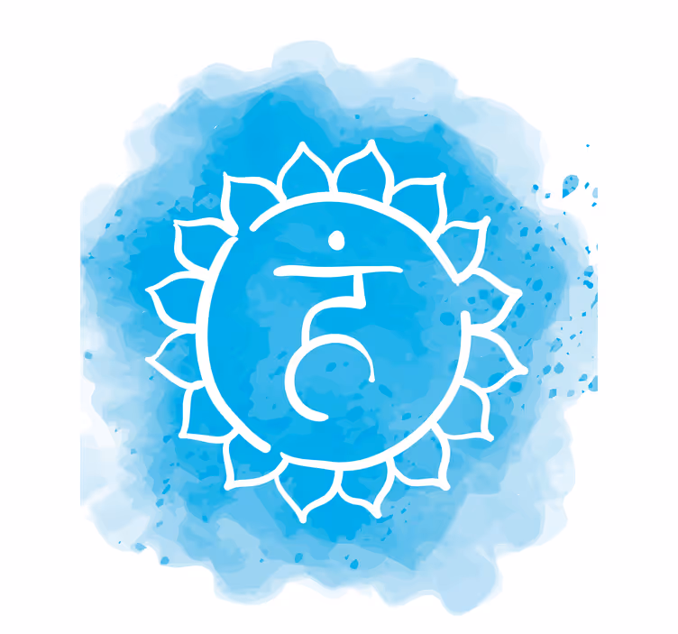 Throat Chakra Symbol Zen blind - TenStickers