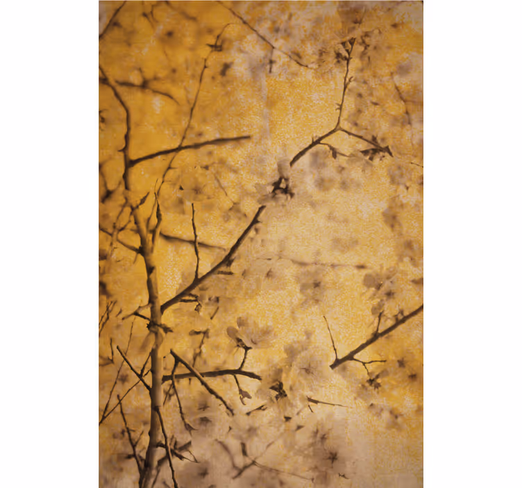 Sakura Twigs roller blind flowers - TenStickers