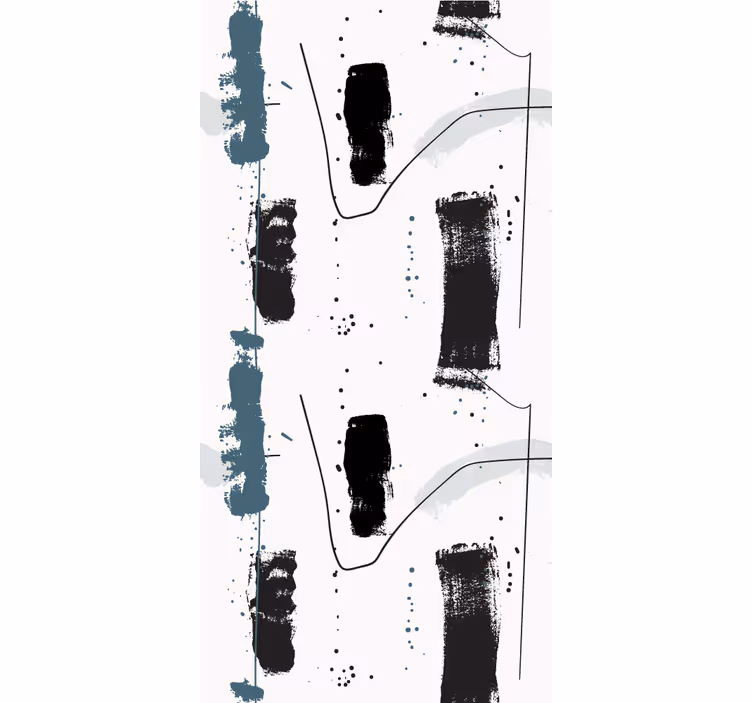 Abstract Brushstrokes Design modern roller blind - TenStickers