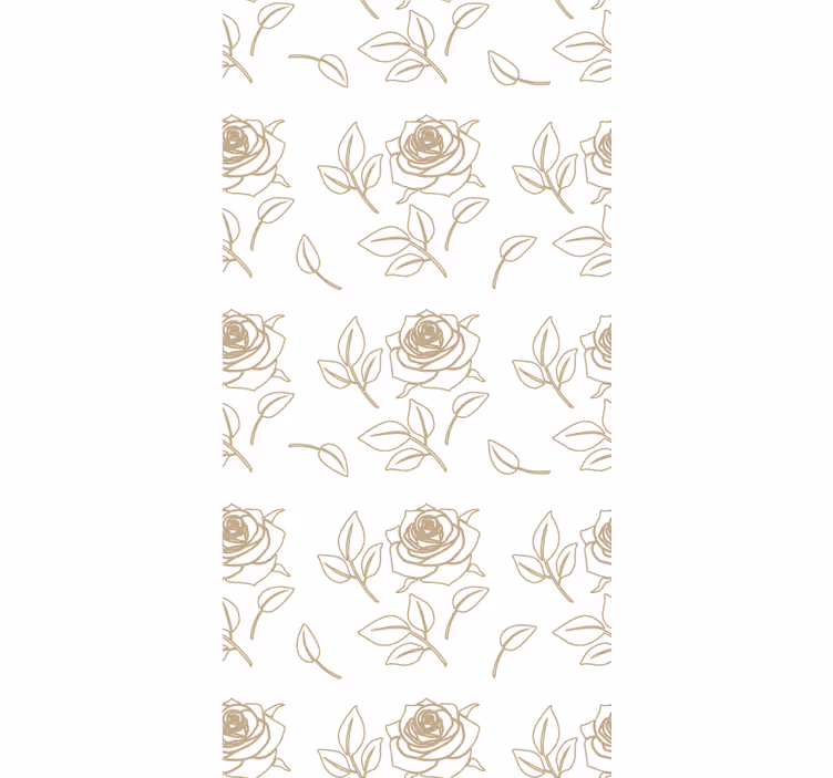 Delicate Rose Pattern roller blind flowers - TenStickers