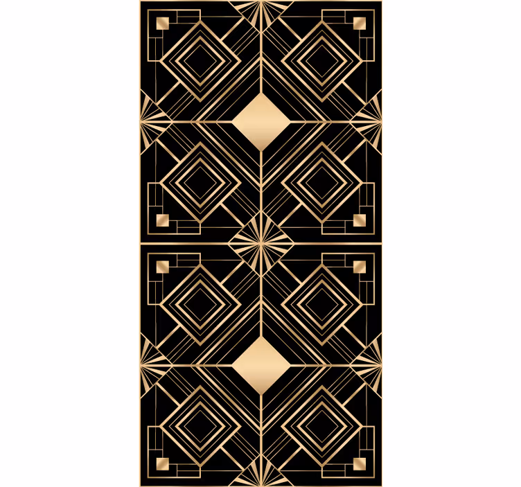 Modern art black  Elegant blind - TenStickers