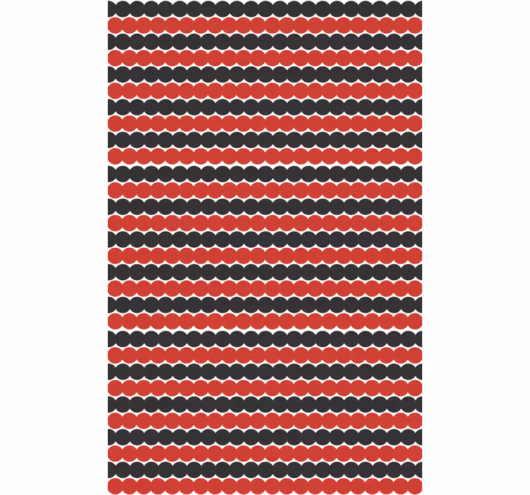 Red and black shapes textured roller blind - TenStickers