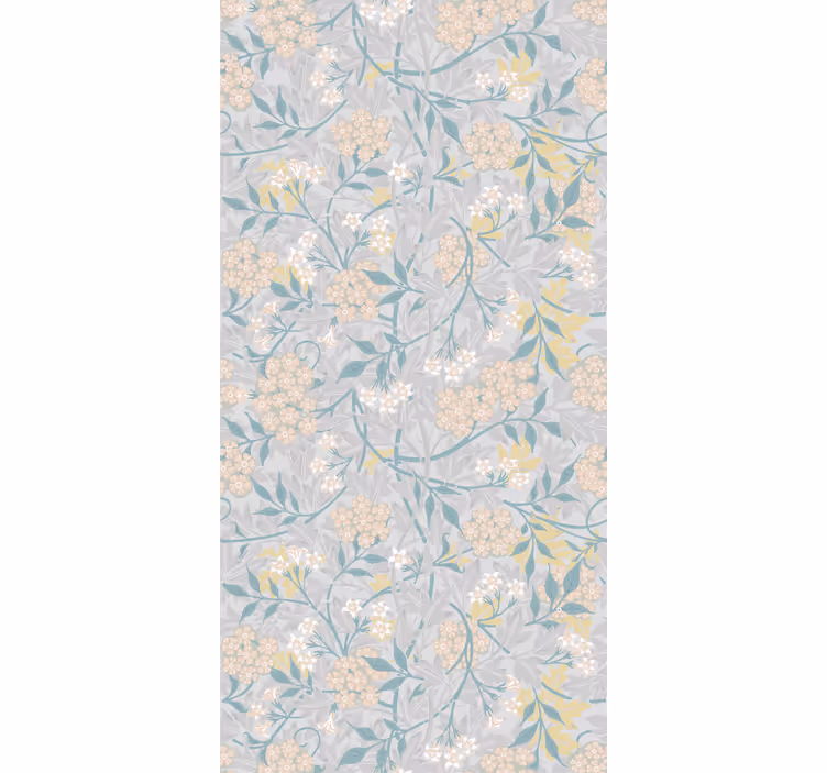 Subtle Botanical Arrangement roller blind flowers - TenStickers