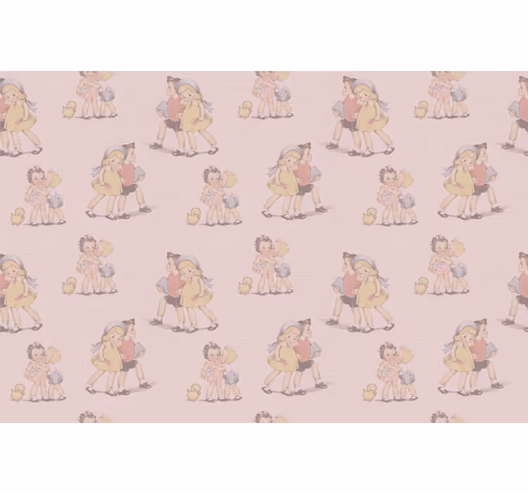 Children playing together original roller blind - TenStickers