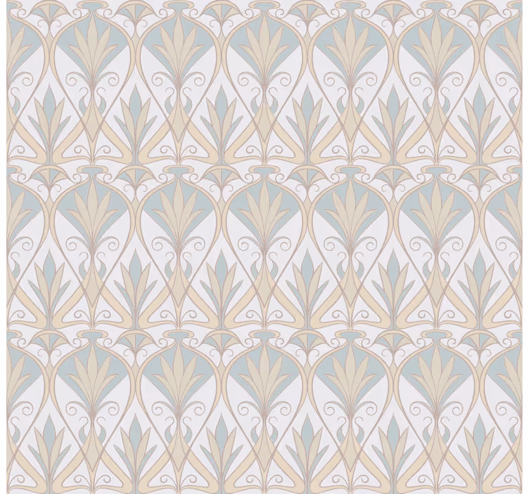 Grey plant motif elegant roller blind - TenStickers