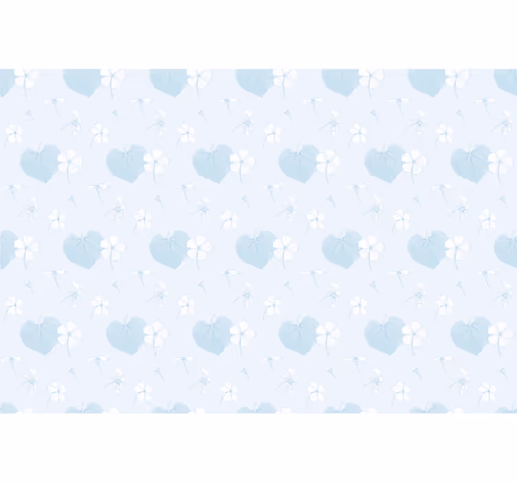 Delicate Floral Hearts roller blind flowers - TenStickers