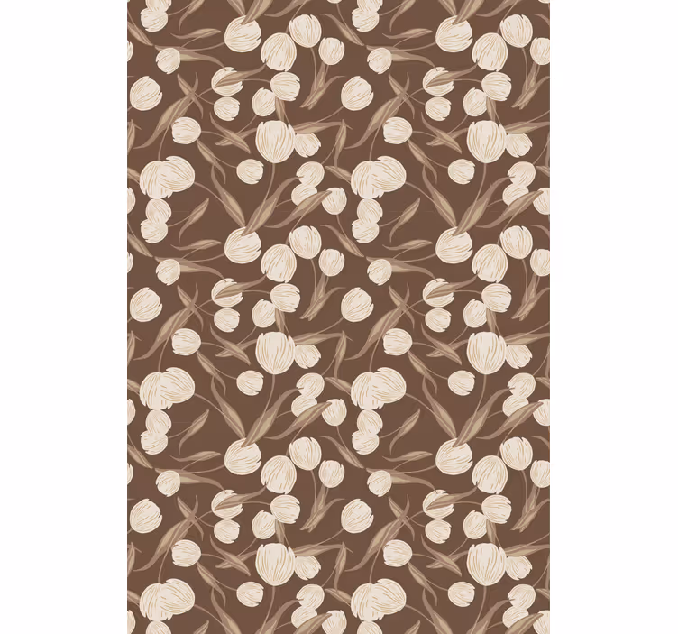 Floral Theme Motif roller blind flowers - TenStickers