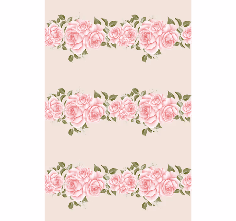 Beautiful Pink Roses roller blind flowers - TenStickers