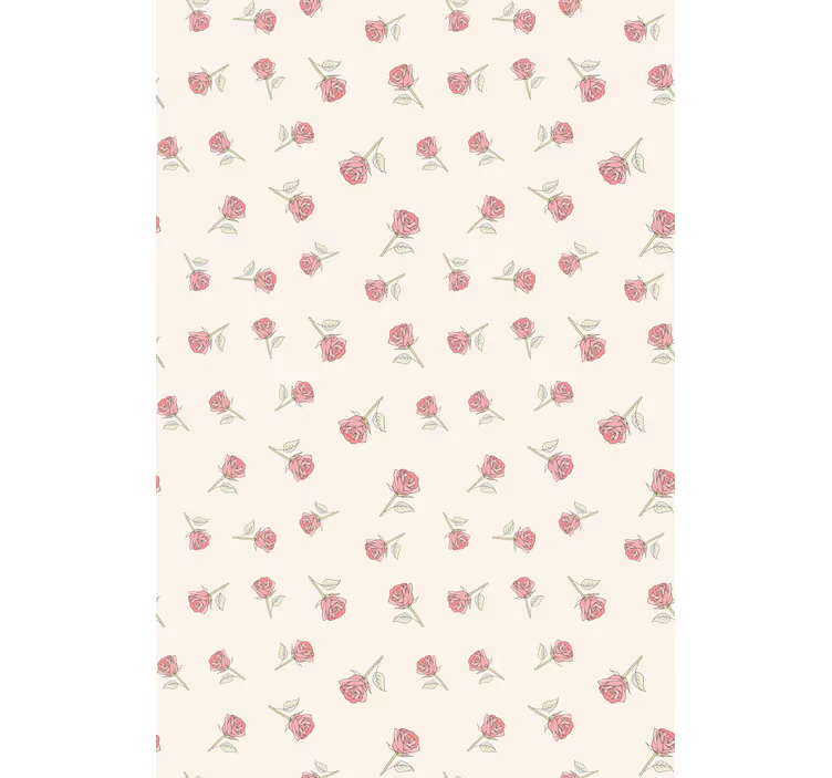 Romantic vintage rose pattern blind - TenStickers