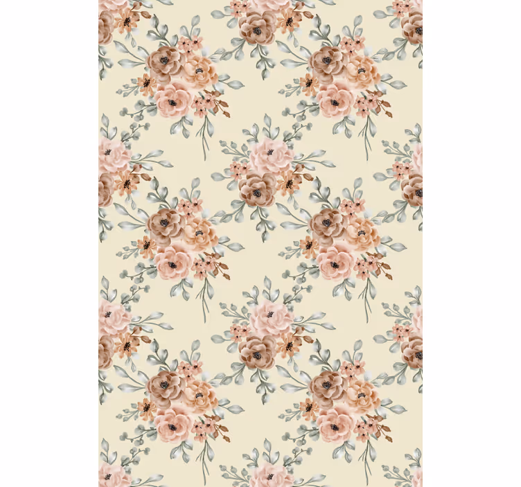 Gentle blossom composition roller blind flowers - TenStickers