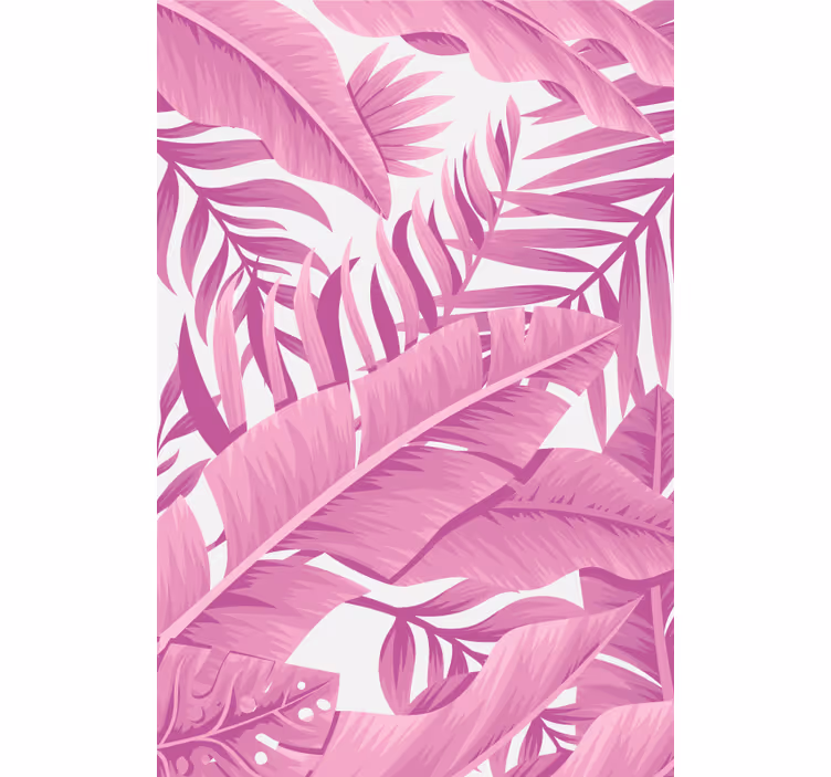 Tropical Leaf Motif roller blind flowers - TenStickers