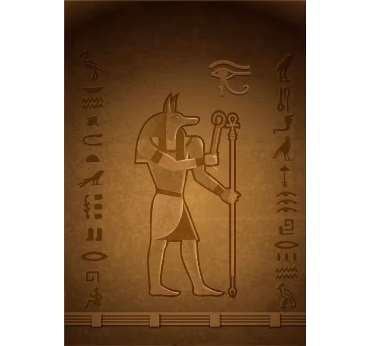 Egyptian Mythologie God 'Seth' roller blind - TenStickers