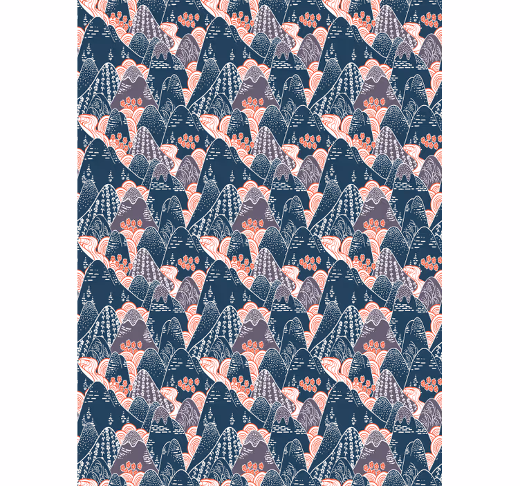 Multicolor japanese design Living room blind - TenStickers