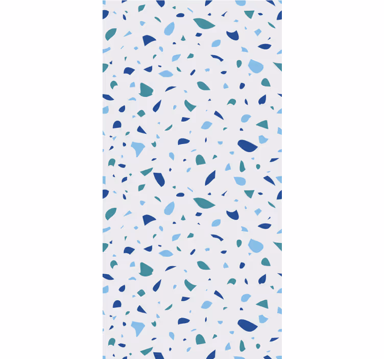 Blue terrazzo effect textured roller blind - TenStickers
