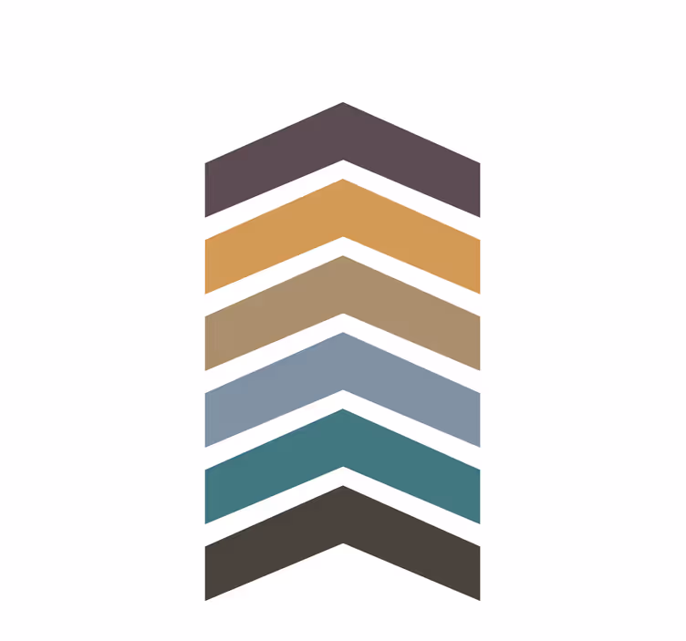 Chevron pattern layers modern roller blind - TenStickers