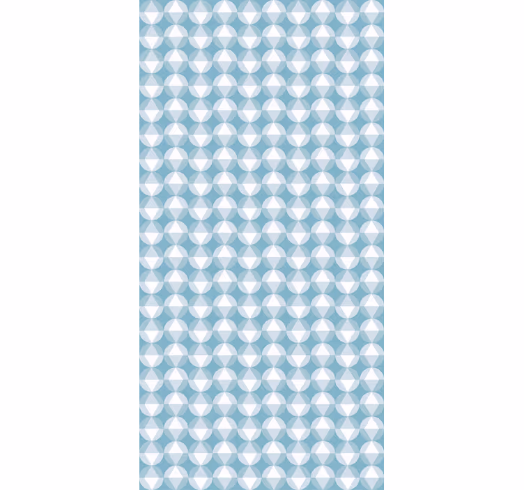 Geometric blue harmony textured roller blind - TenStickers