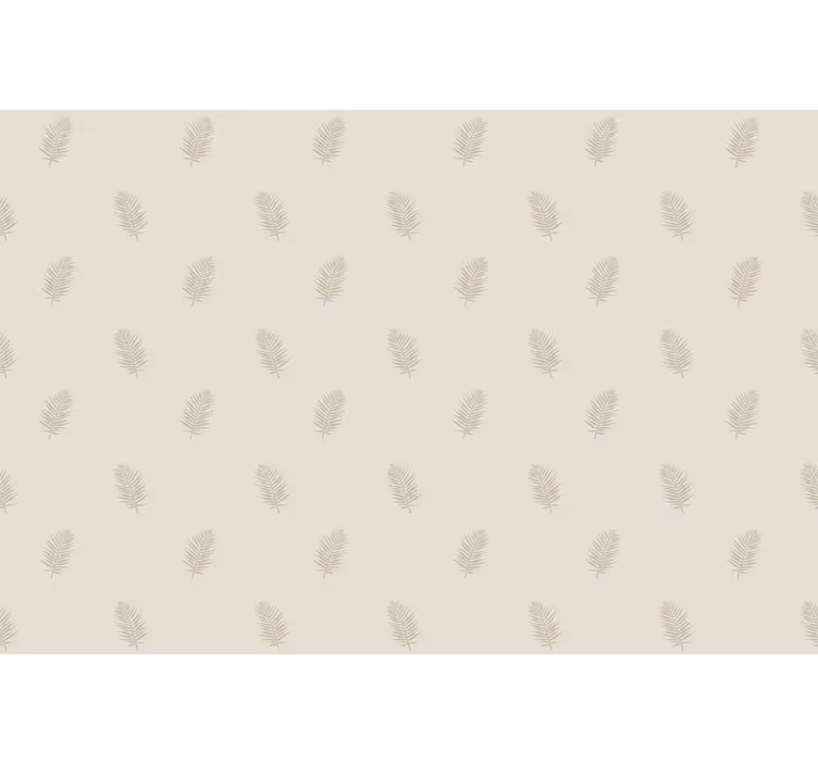 Beige leaf pattern roller blind flowers - TenStickers