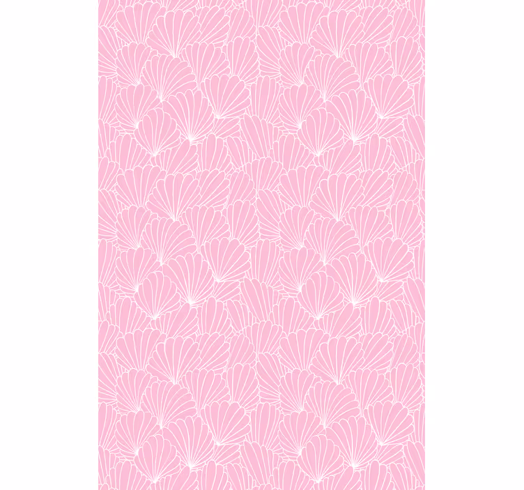 Pink shell pattern animals roller blind - TenStickers
