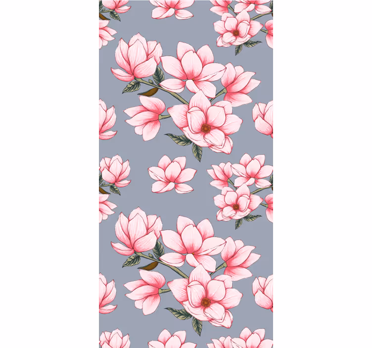 Magnolia Blossom Pattern roller blind flowers - TenStickers