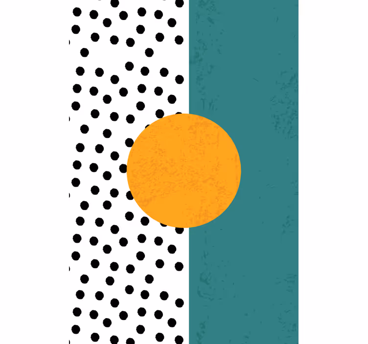 Dots and abstract shapes Living room blind - TenStickers